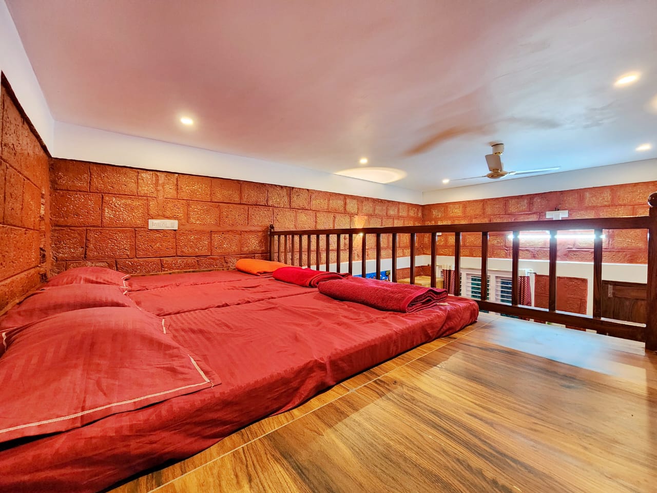 Stoneage loft sleeping area
