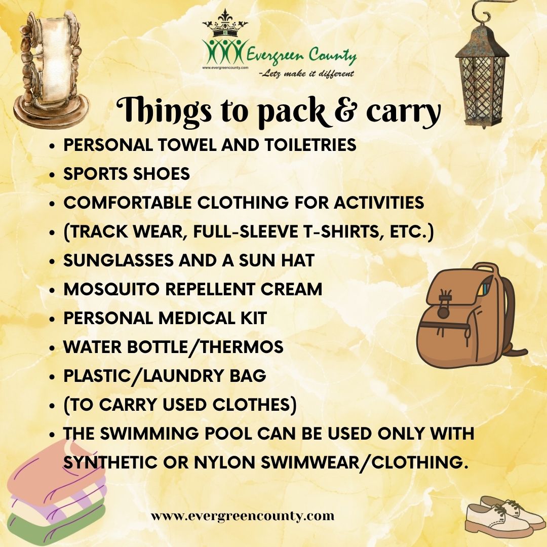 Things to Pack & Carry