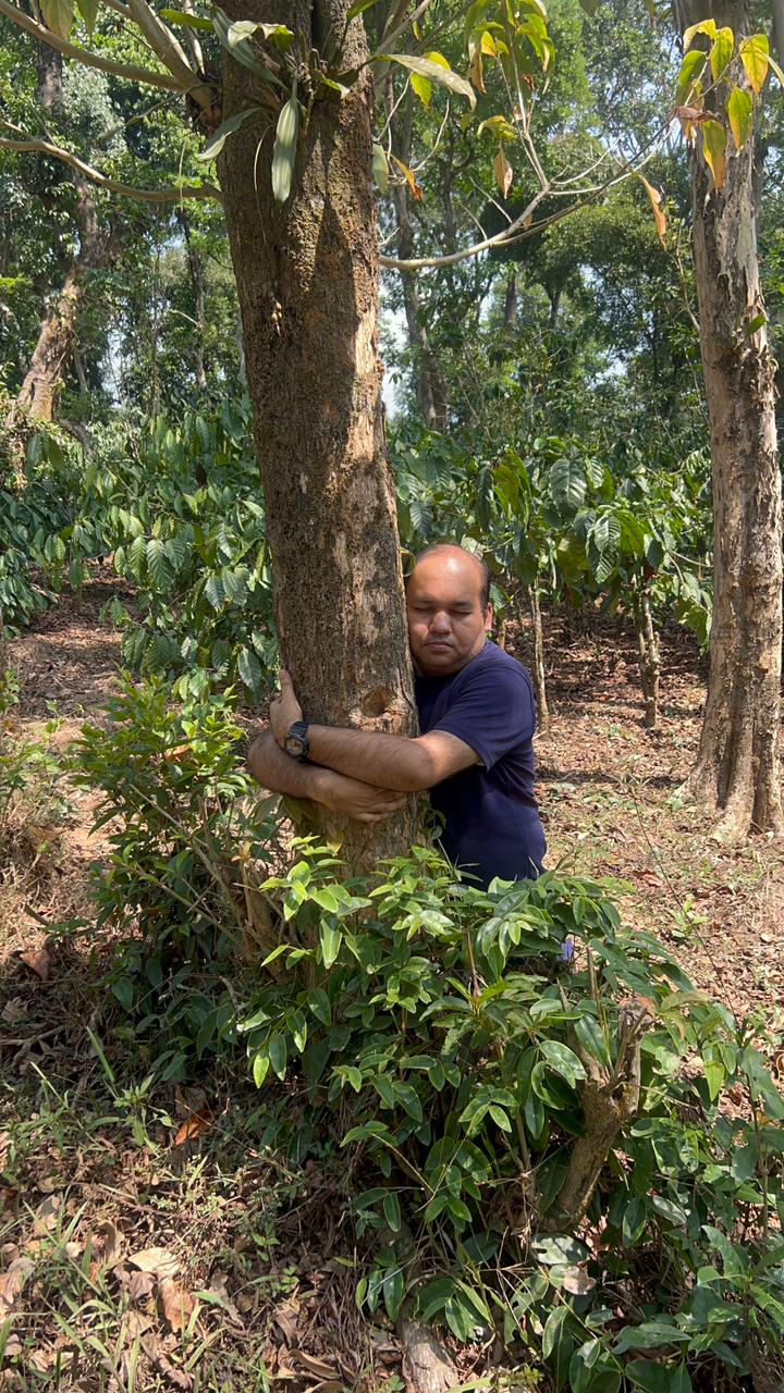 Transformation retreat in Coorg — nature therapy tree hug
